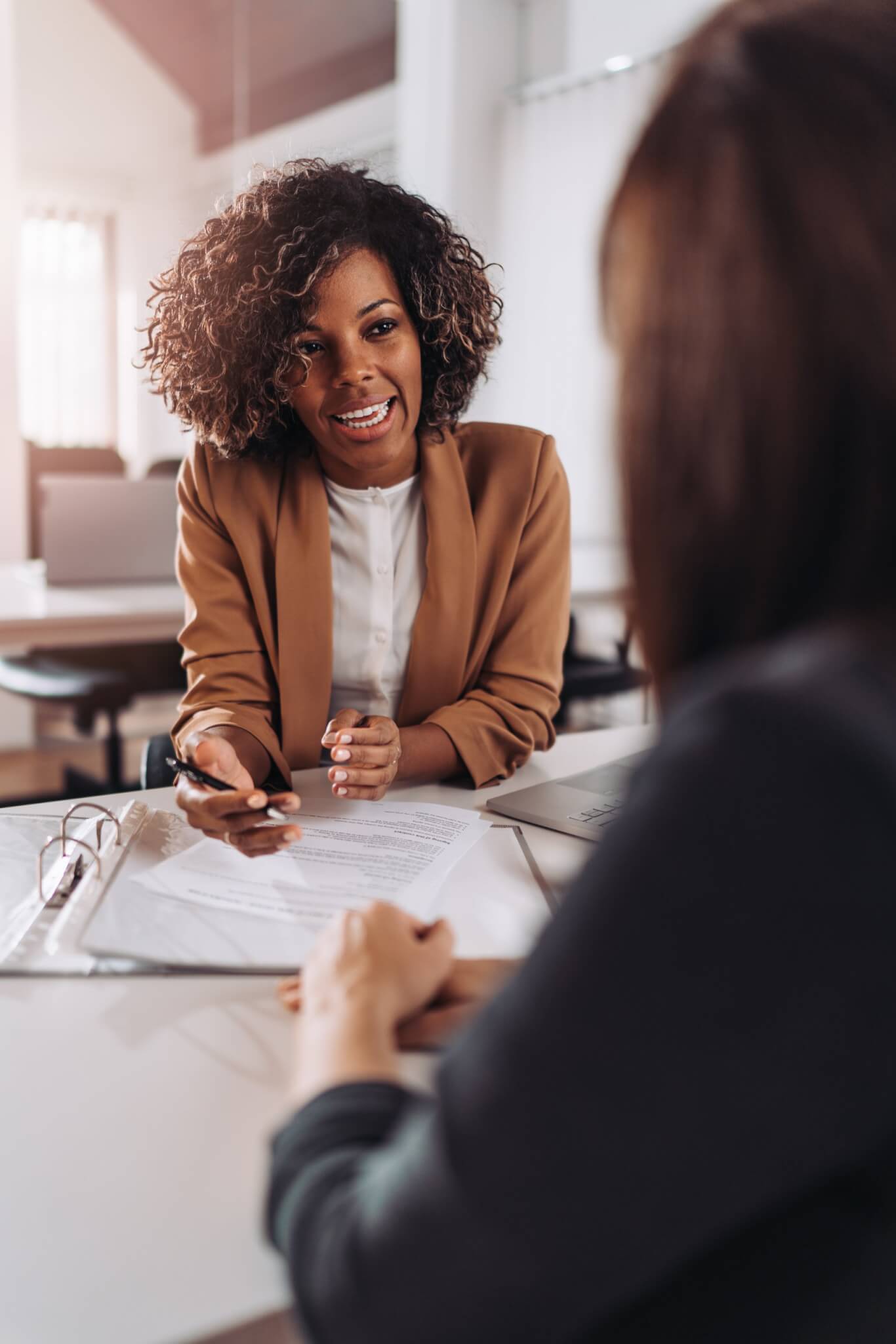 young adult female planning retiremen